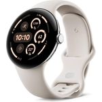 Google Pixel Watch 3 Smartwatch 41 mm Wifi Silber Porcelain Band 32 GB (GA05735-DE) (geöffnet)
