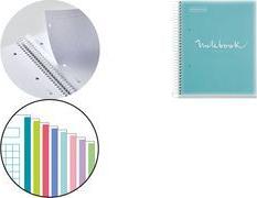 MIQUELRIUS Collegeblock "Notebook EMOTIONS", DIN A4,hellblau kariert, 160 Blatt, hochwertiges, weißes Papier 90 g/qm, mit - 1 Stück (MR46083)