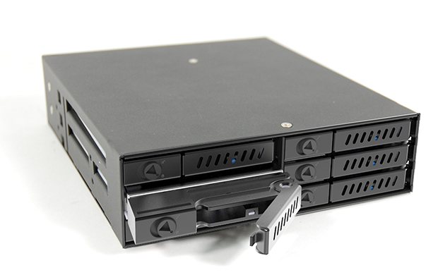Chieftec CMR-625 Mobiles Speicher-Rack 6x 2.5" Schwarz