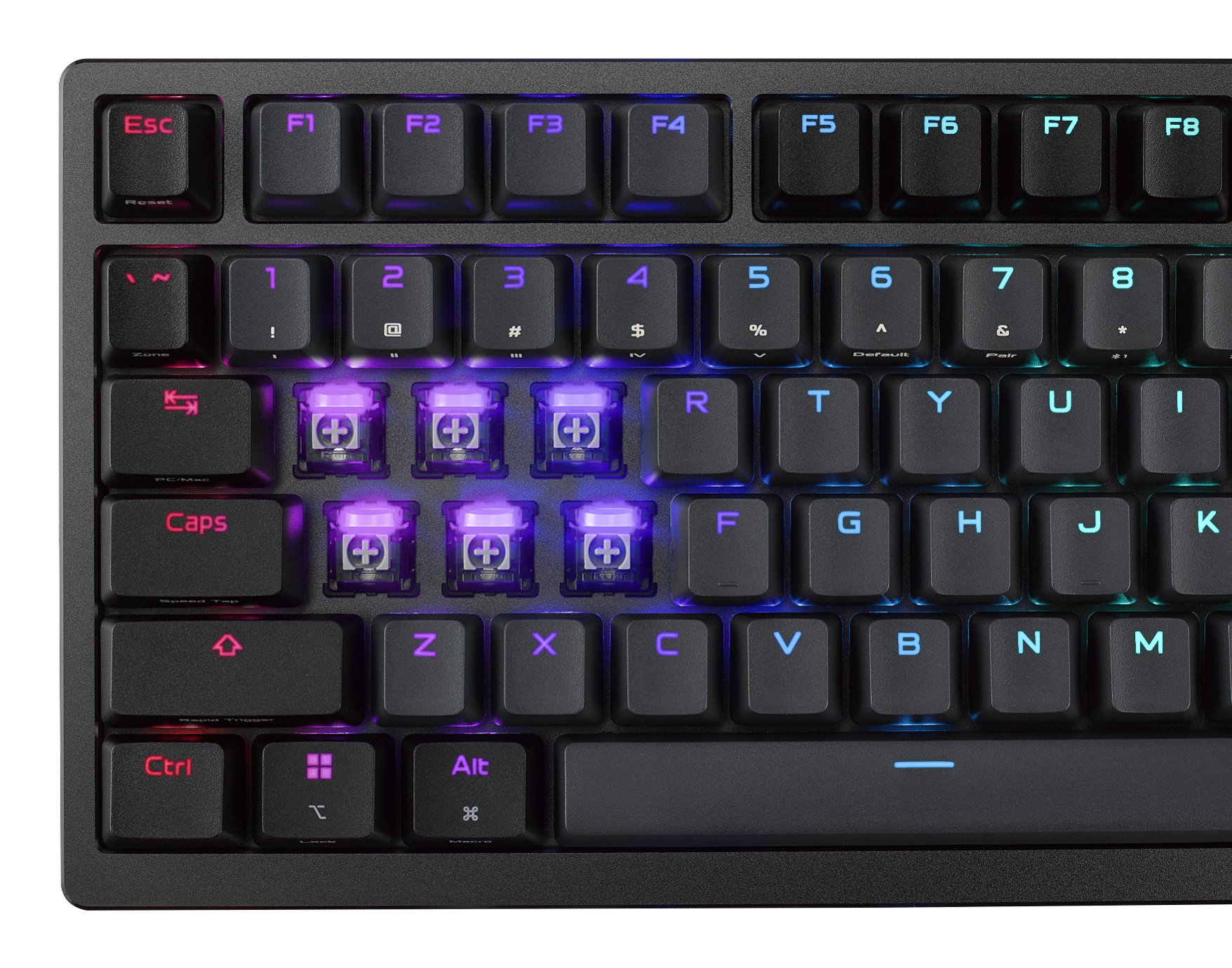 ASUS ROG Azoth 96 HE Kabellose Gaming-Tastatur QWERTZ HFX Magnetic 8K Hz Schwarz