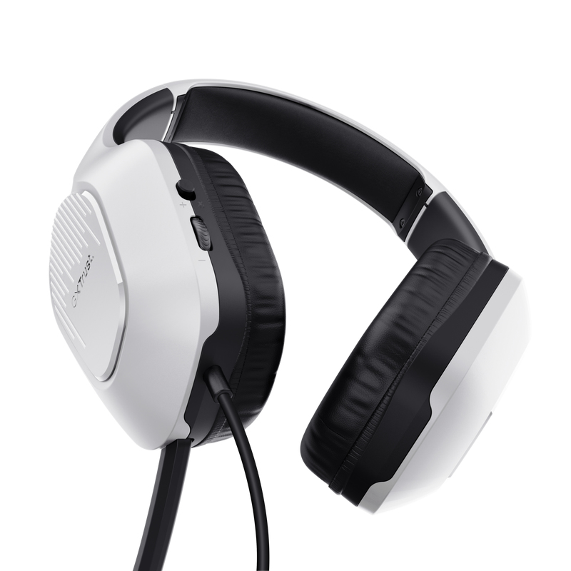 Trust GXT 415PS Zirox Kabelgebundenes Gaming-Headset Stereo 3,5 mm Over-Ear Schwarz, Weiß