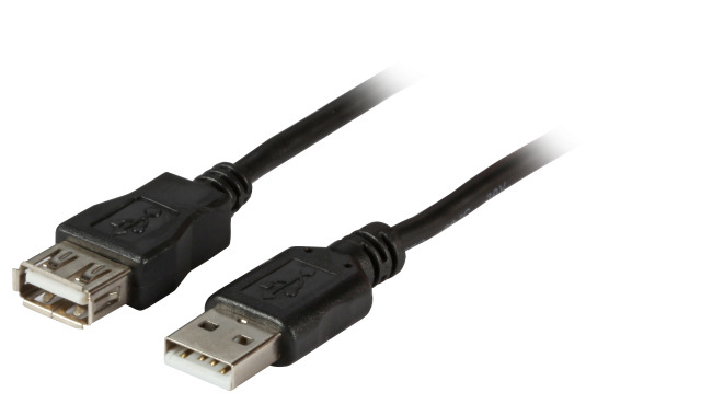EFB Elektronik Premium USB-Verlängerungskabel 1 m Schwarz