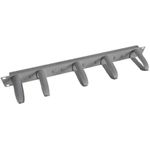 IT-BUDGET 19"-Kabelführungsplatte mit 5 drehbaren, stabilen Kunststoff-Kabelbügeln (90ITBKFP1HEG)