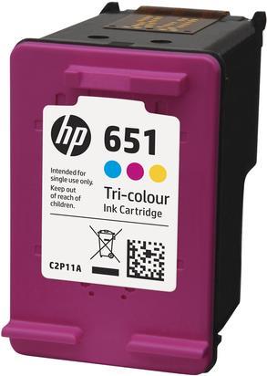HP 651 Farbe (Cyan, Magenta, Gelb) (C2P11AE#BHL)