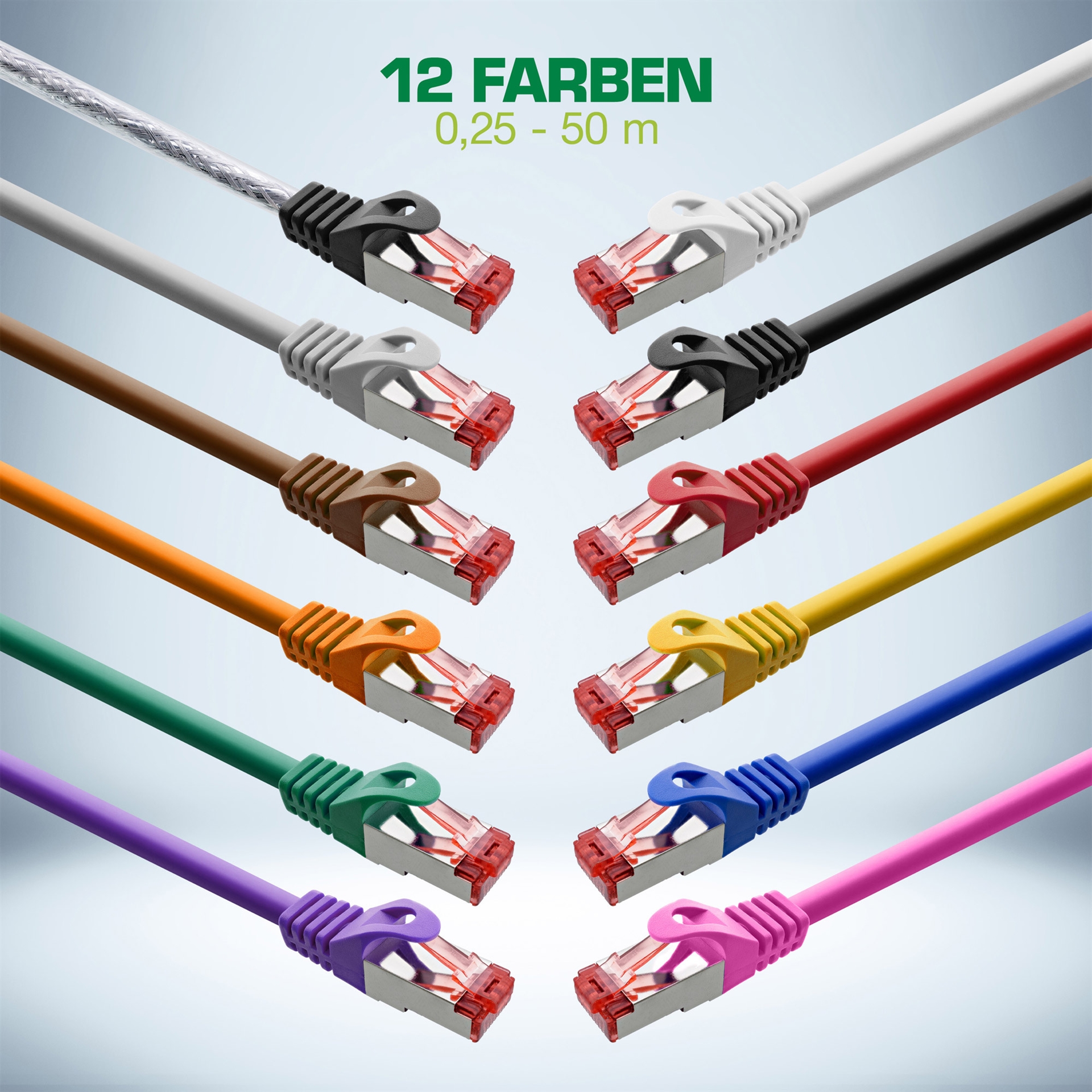 InLine Patchkabel S/FTP (PiMf) Cat.6 2 m Orange