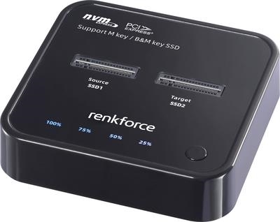 Renkforce RF-TPCD-300 1fach Festplatten-Kopierstation M.2 PCIe NVMe USB-C (RF-6694574)