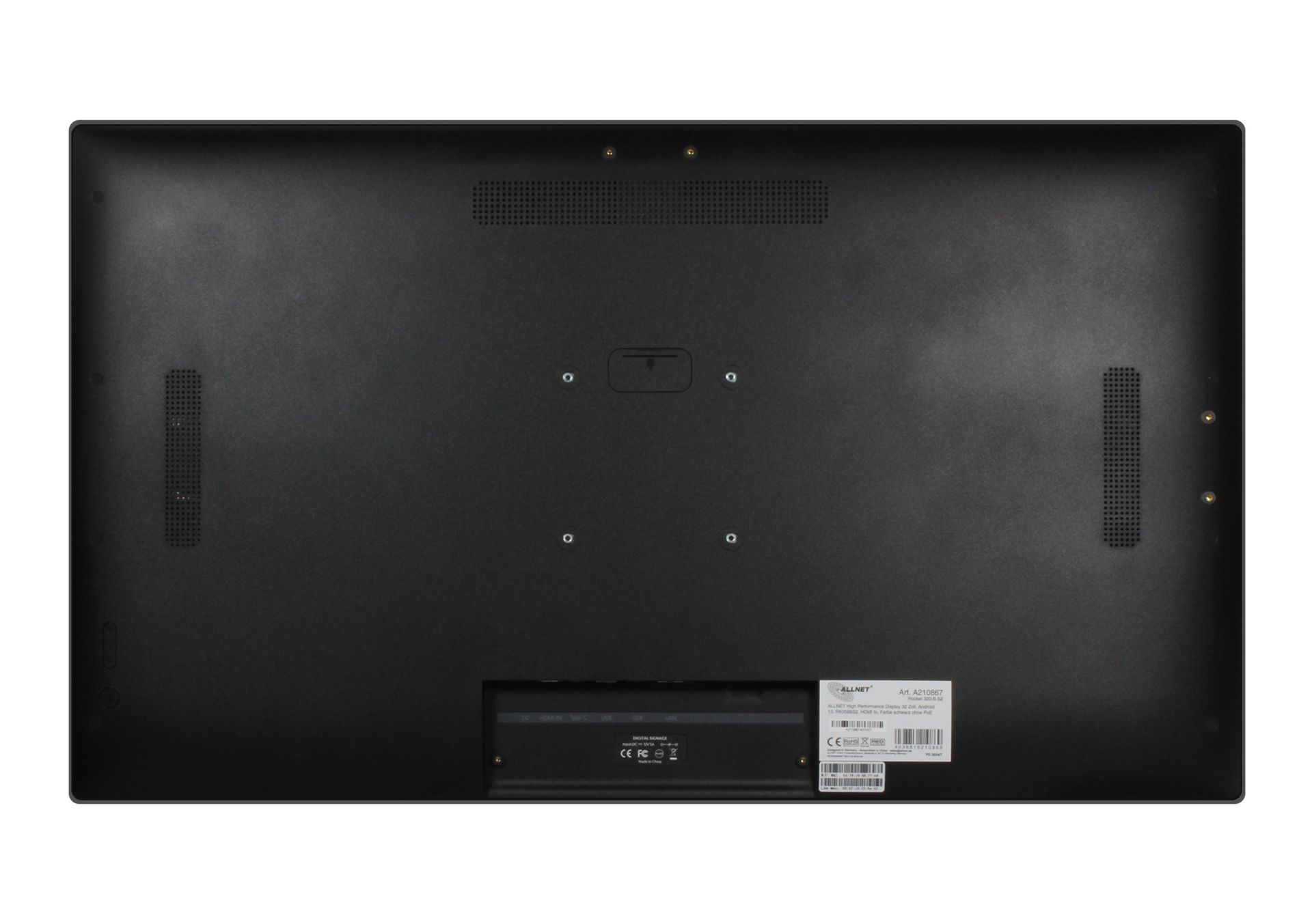 ALLNET Rocket 320-B S2 32" Smart-Display 4K Ultra HD Android 12 Schwarz