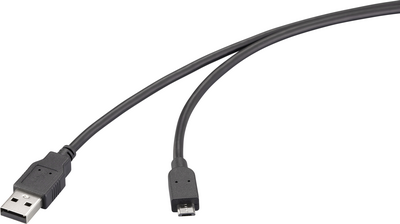 Renkforce USB-Kabel USB 2.0 USB-A Stecker, USB-Micro-B Stecker 5.00 m Schwarz RF-6830436 (RF-6830436)