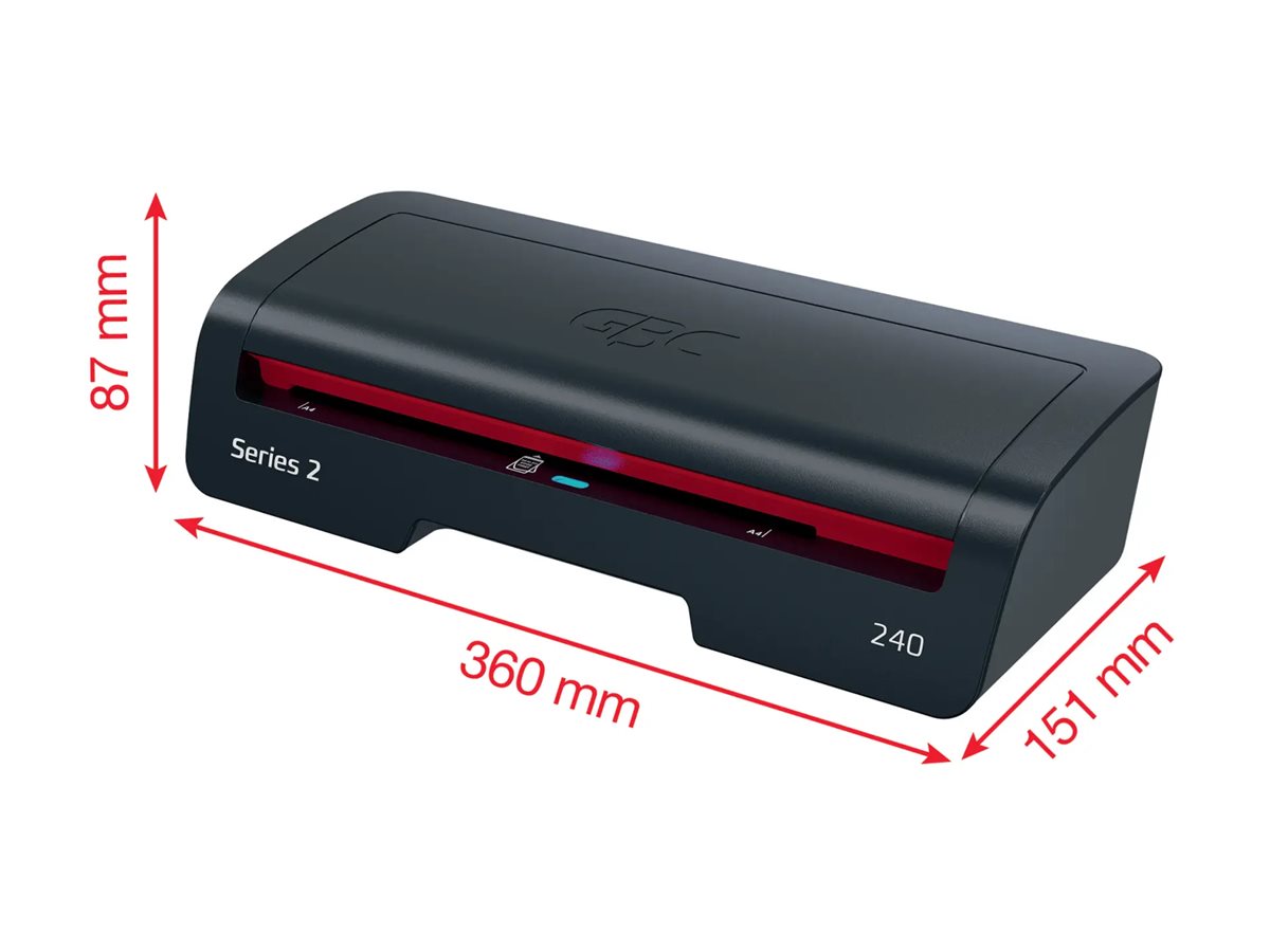 GBC Series 2 240 Heißlaminierer A4 24 cm Schwarz, Rot