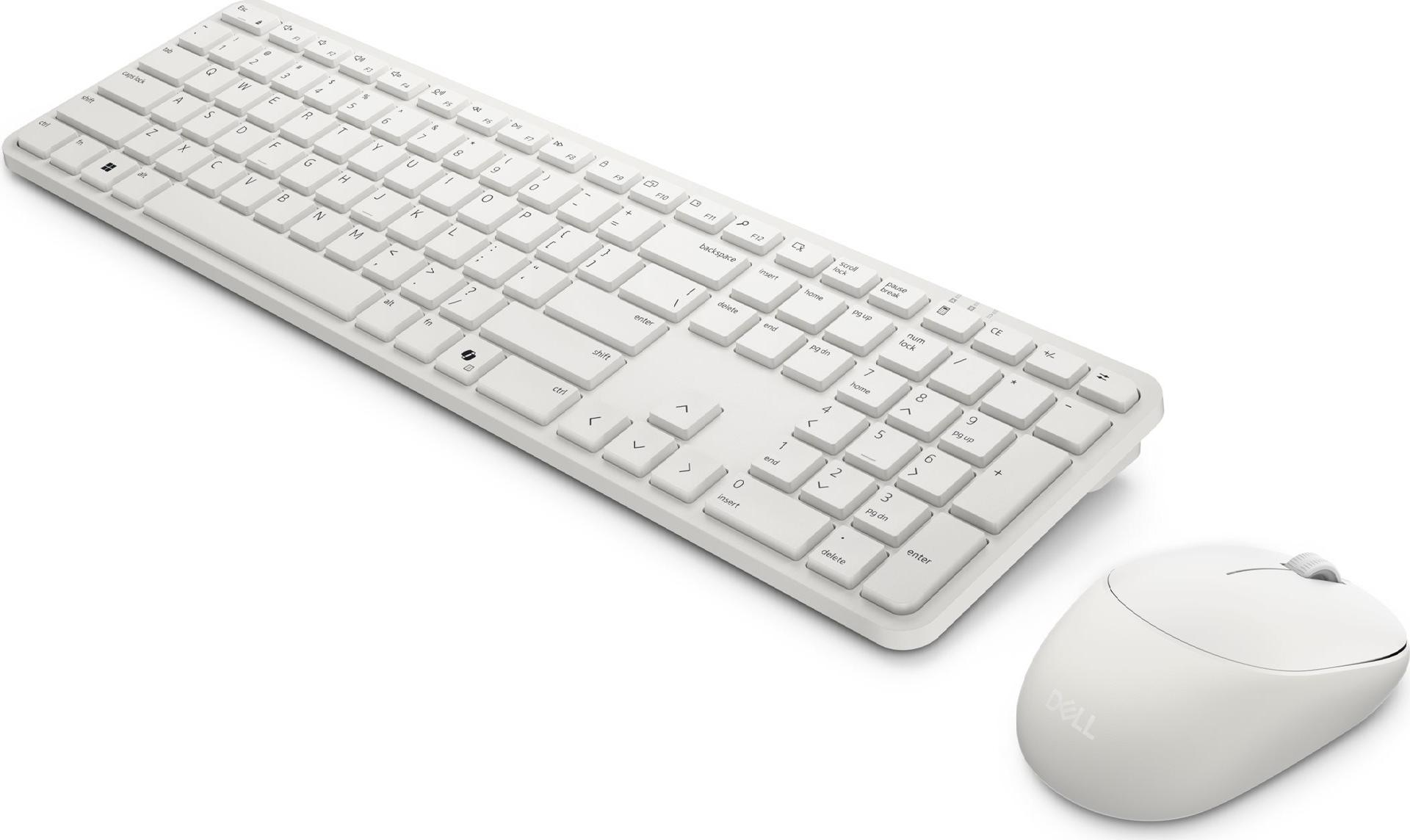 Dell Pro 5 KM526 Tastatur-und-Maus-Set kabellos 2.4 GHz QWERTZ Heller Asche