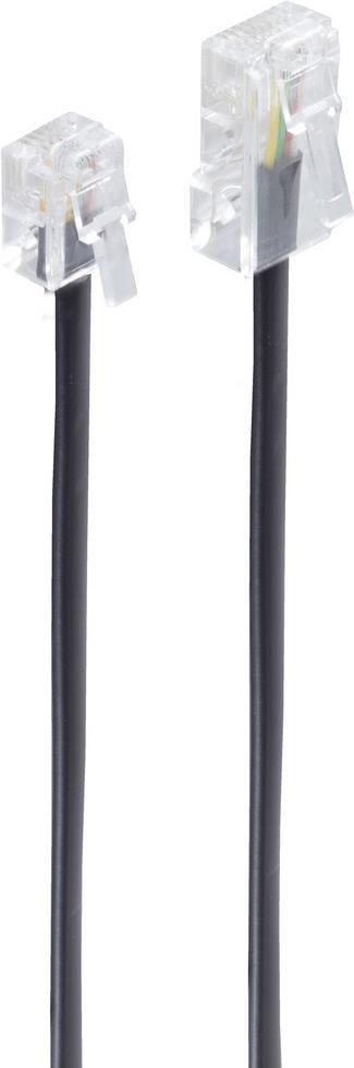 shiverpeaks ®-BASIC-S--Modular-ISDN-Anschlusskabel Western-Stecker 8/4 auf Western-Stecker 6/4, 10m (BS70260)