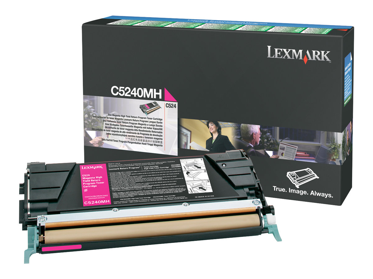 Lexmark Tonerpatrone C5240MH Hohe Ergiebigkeit Magenta 5000 Seiten