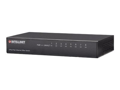 INTELLINET Fast Ethernet Office Switch 8-Port, Desktop, Metall (523318)