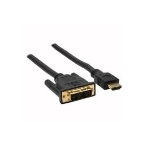 InLine HDMI-DVI Kabel, vergoldete Kontakte, HDMI Stecker auf DVI 18+1 Stecker, 10m (17666P)