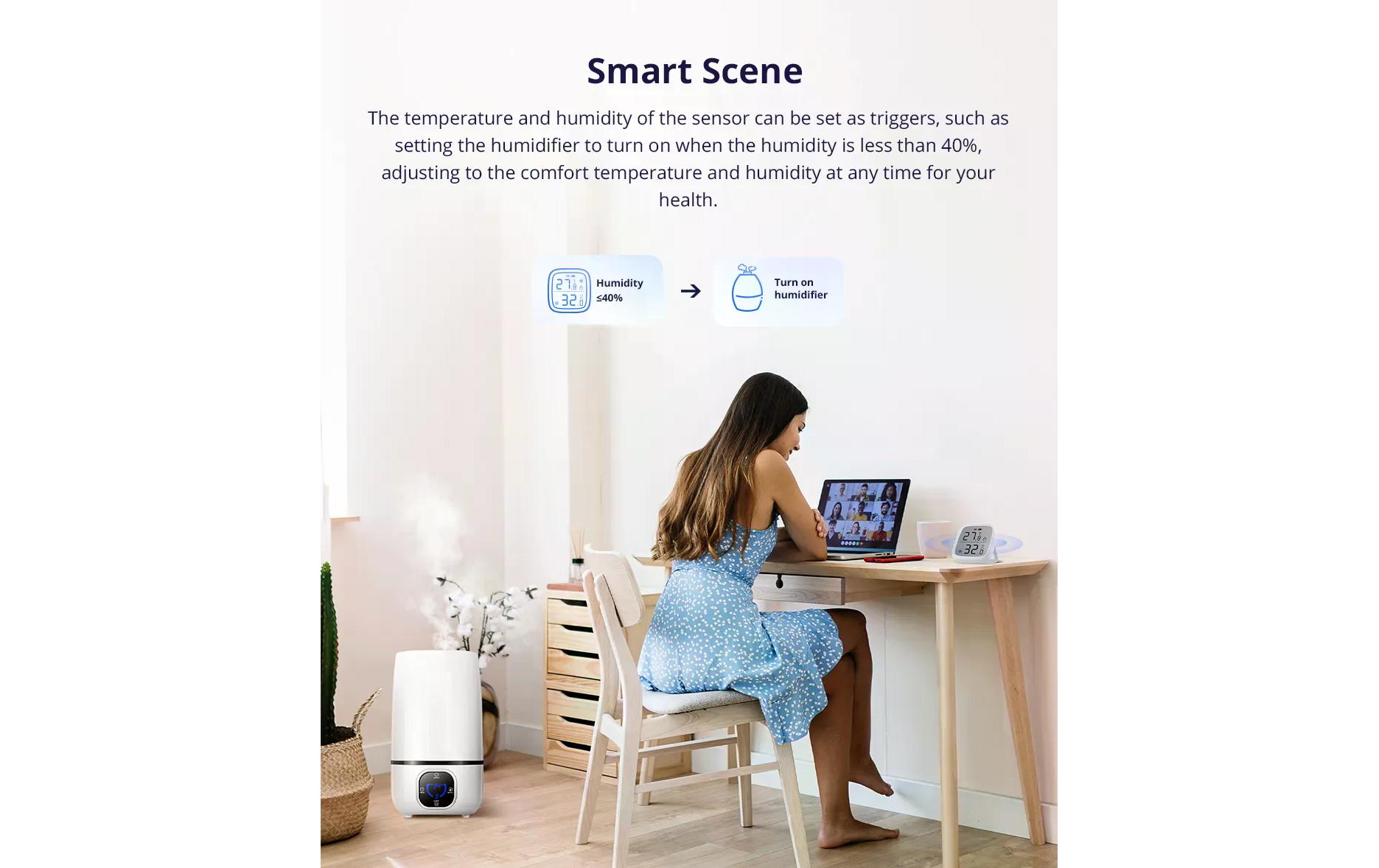 Sonoff SNZB-02D Zigbee 3.0 Temperatur- und Feuchtigkeitssensor mit LCD Weiß