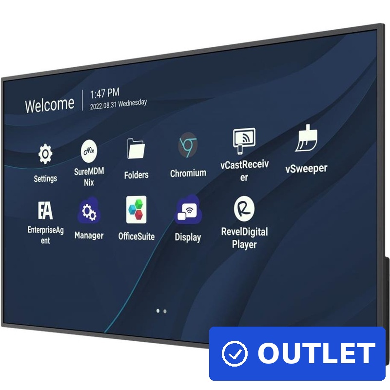 Viewsonic ViewBoard CDE4330 43 Zoll 4K UHD LED-Display Android 11 450 Nits 24/7 USB-C (CDE4330) (geöffnet)