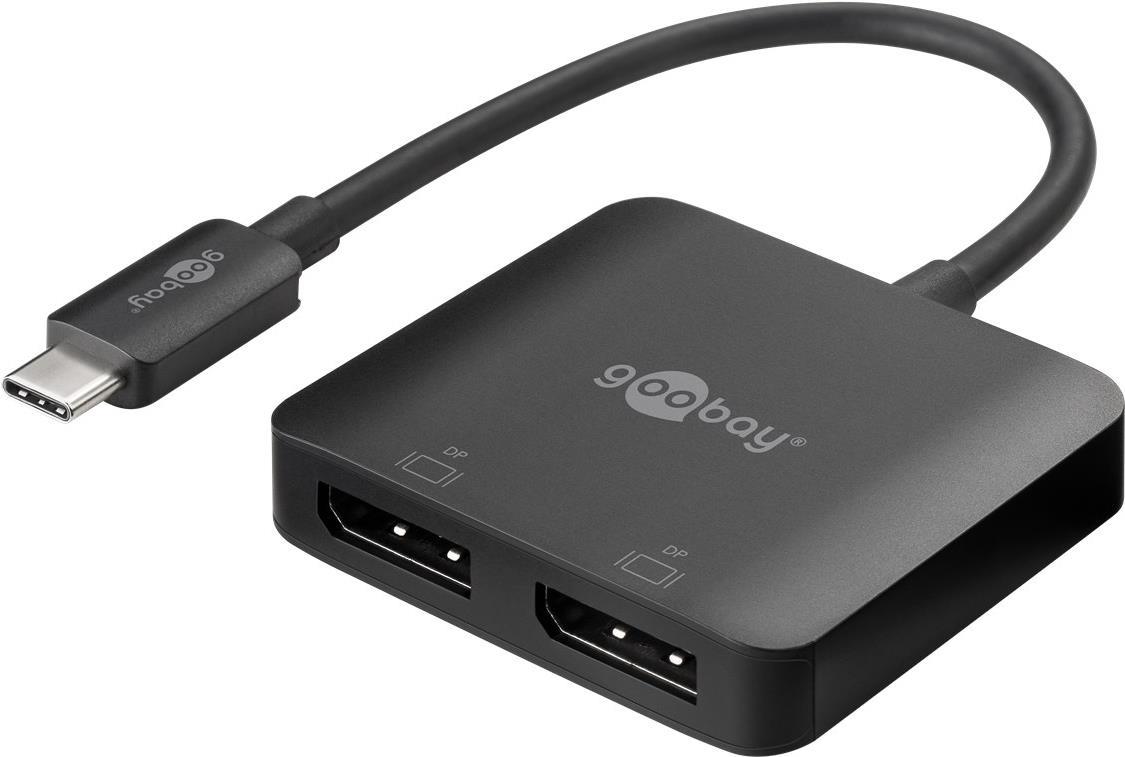 Goobay USB-C™-Adapter auf 2x DisplayPort (60171)