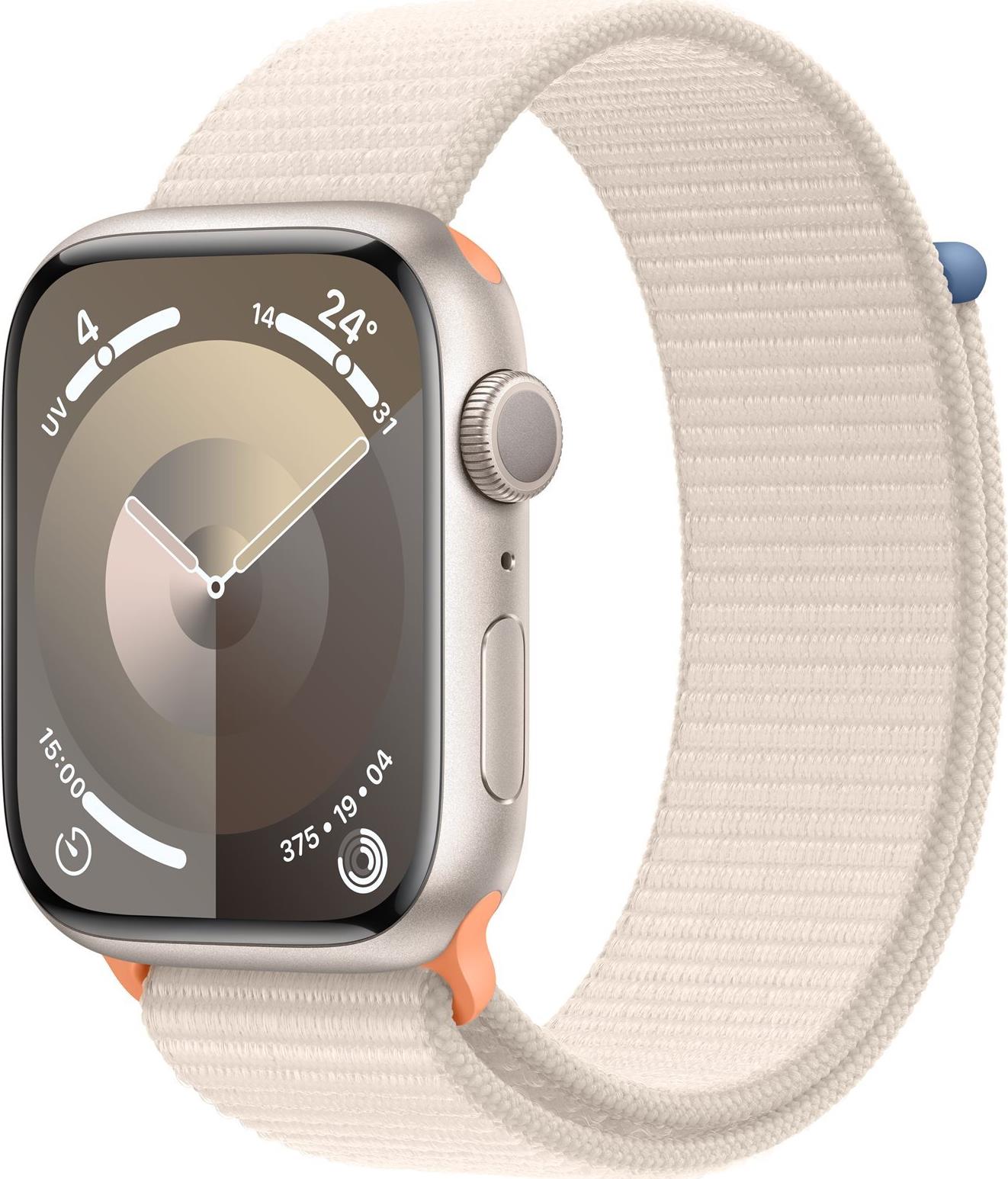 APPLE Watch Series 9 GPS 45mm Starlight Aluminium Case with
