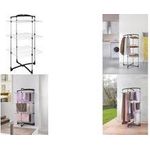 metaltex Turm-Wäschetrockner Fortino, 3 Etagen Farbe: silber/schwarz, Material: Metall plastifiziert, - 1 Stück (405663015)