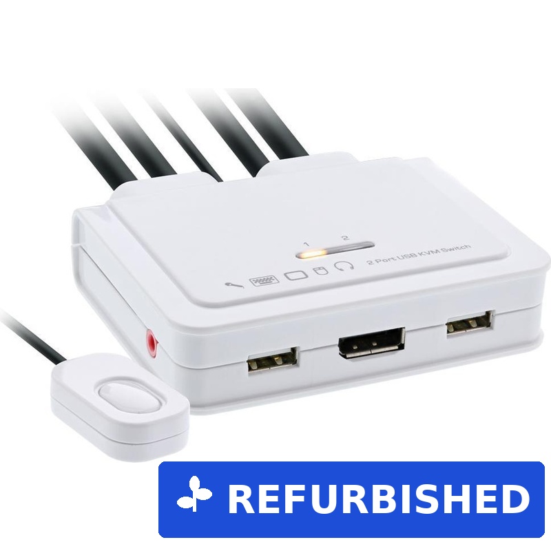 InLine 63614I Tastatur/Video/Maus (KVM)-Switch Schwarz (63614I) (B-Ware)