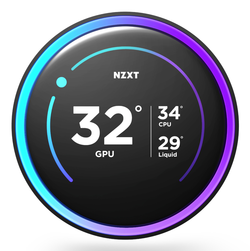NZXT Kraken Elite 280 RGB CPU-Wasserkühlung mit LCD-Display 2x 140 mm Mattschwarz