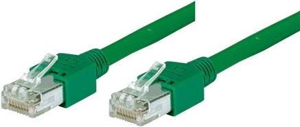 TECLINE Patchkabel SF/UTP, Cat 5e, grün, 0,5 m