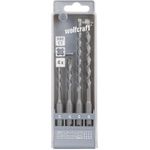 Wolfcraft 8456000 Hartmetall Hammerbohrer-Set 4teilig 5 mm, 6 mm, 6 mm, 8 mm SDS-Plus 1 Set