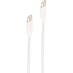 shiverpeaks ®-BASIC-S--USB Lade-Sync Kabel, USB C Stecker auf USB-C Stecker, 2.0, ABS, weiß, 1,0m (BS14-12051)