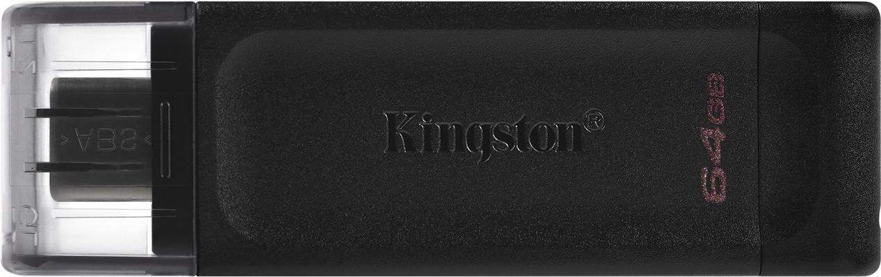 Kingston DataTraveler 70 USB-C 3.2 Gen 1 USB-Stick 64 GB Schwarz