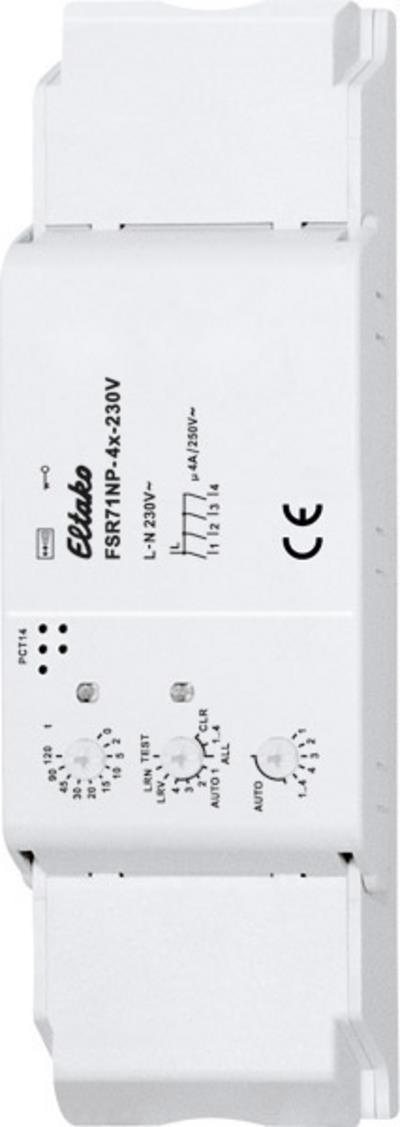 Eltako Funk-Stromstoß-Schaltrel. 4 Kanäle FSR71NP-4x-230V (30400865)