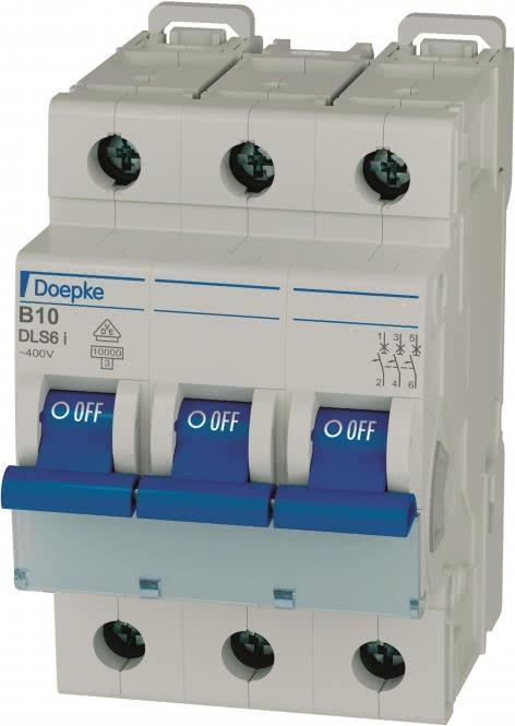 Doepke Schaltgeräte GmbH Leitungsschutzschalter DLS 6I B10-3 10 kA (09916111)