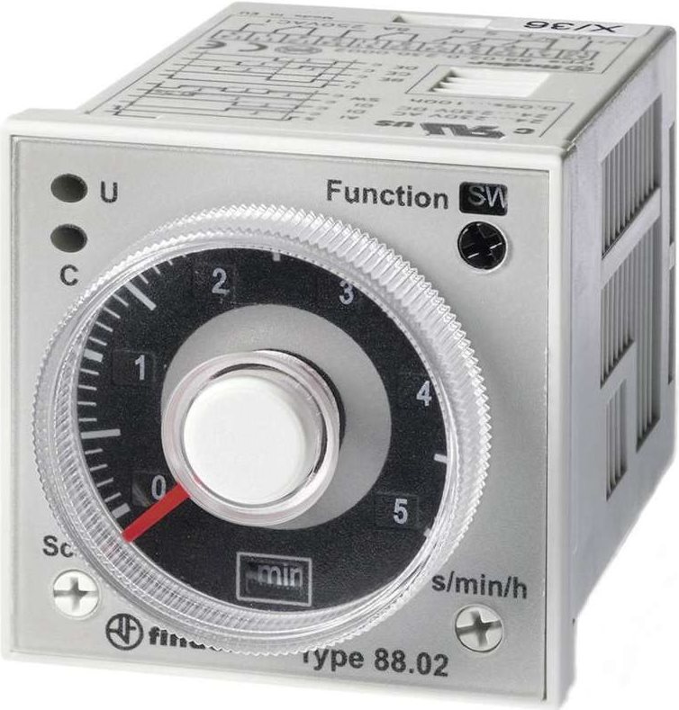 Finder Zeitrelais Serie 88 88.02.0.230.0002 24–230 V DC/AC 8 A IP20