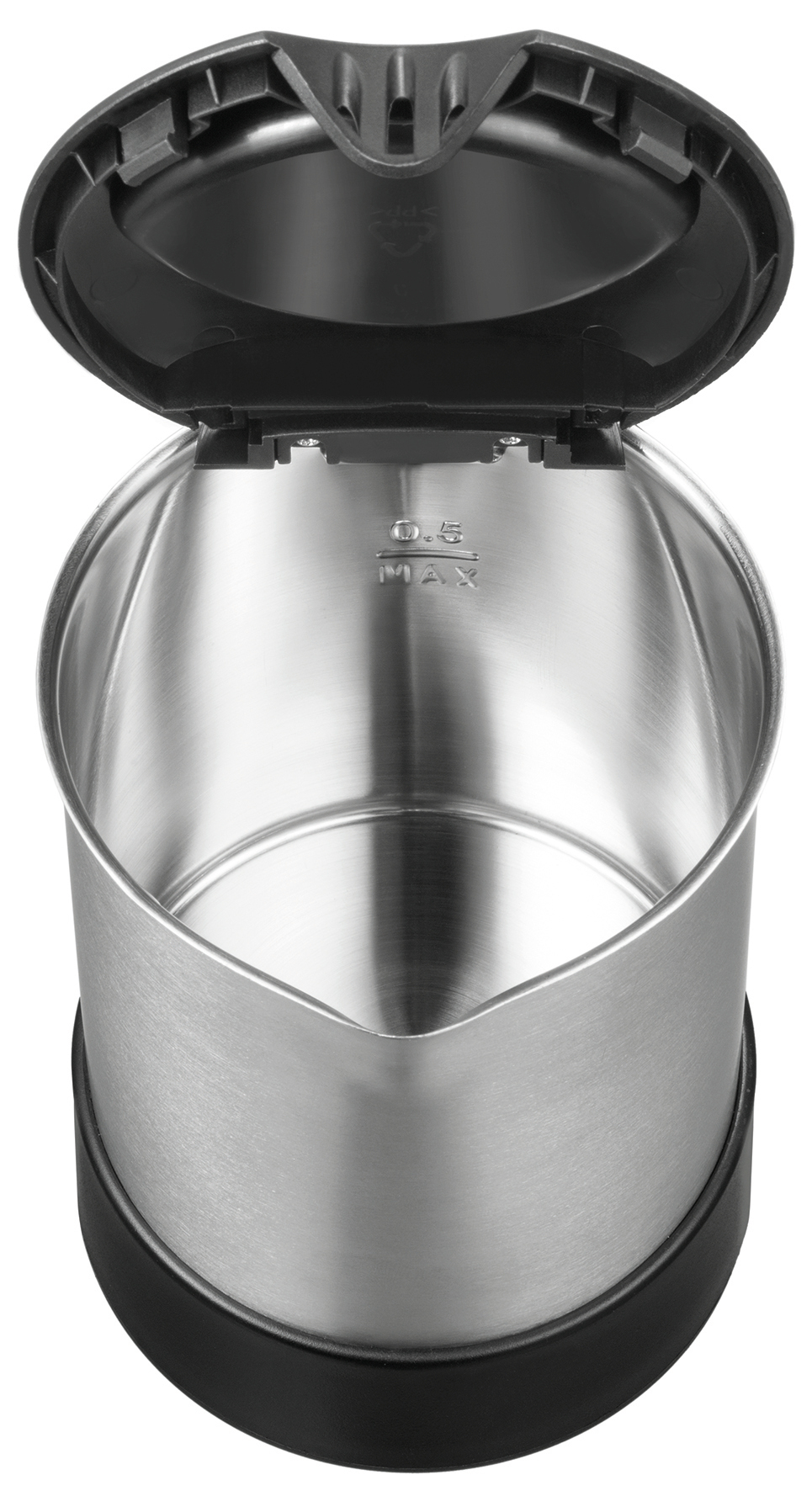 UNOLD 18575 Reiseblitzwasserkocher 0,5 L 1 kW Edelstahl/Schwarz