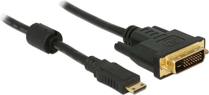 DELOCK Kabel Mini HDMI C Stecker > DVI 24+1 Stecker 1 m