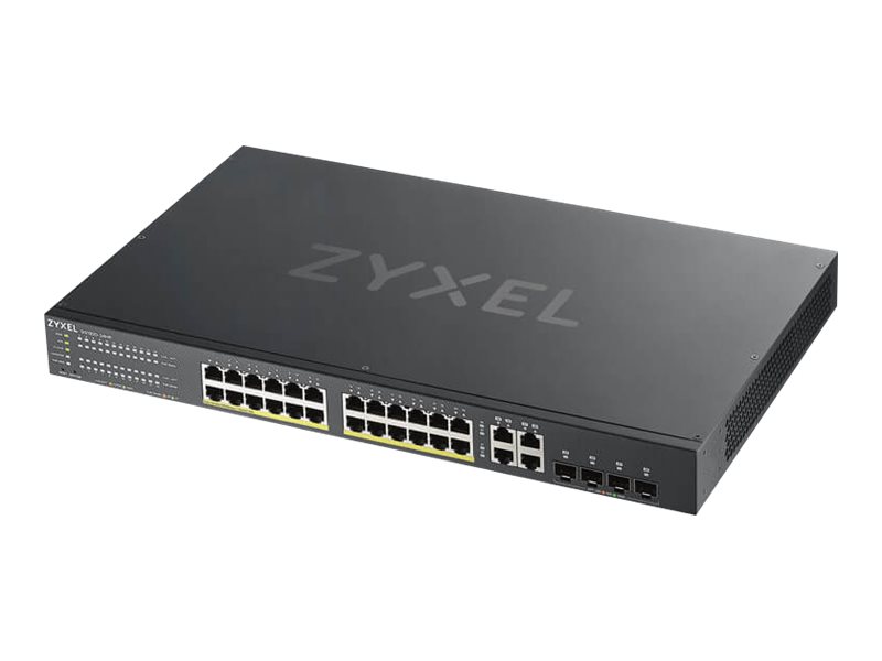 Zyxel GS1920-24HPv2 Managed Gigabit Switch 24-Port PoE+ Schwarz