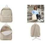 EBERHARD FABER Freizeit-Rucksack, aus Cord, beige gepolsterte Rückseite, großes Hauptfach & kleine Vorder - 1 Stück (577671)