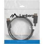 Lanberg CA-DPDP-10CC-0010-BK DisplayPort-Kabel 1 m Schwarz (CA-DPDP-10CC-0010-BK)