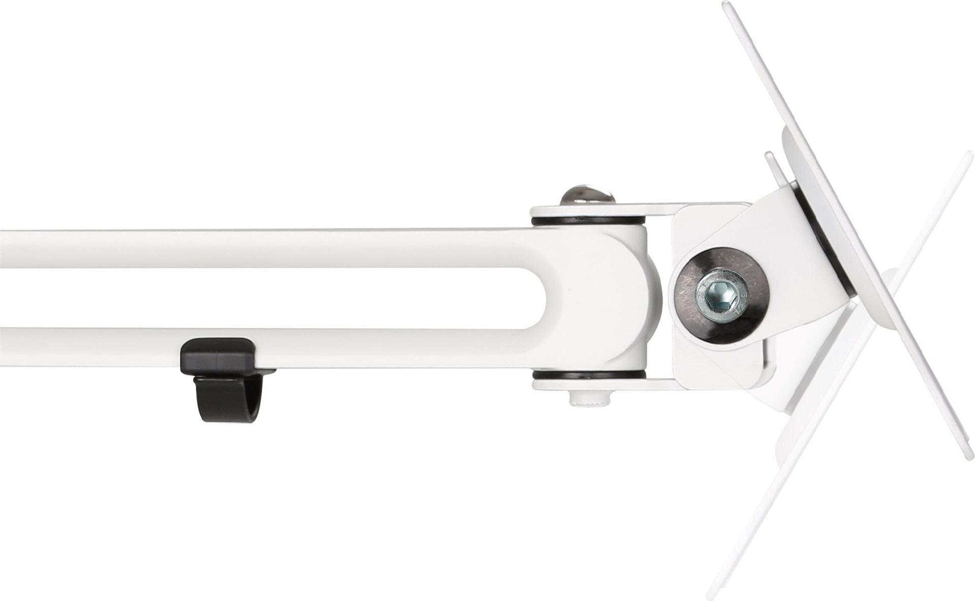 InLine Slatwall Monitorhalterung lang für 17"–32" VESA 75x75/100x100 mm 8 kg Weiß