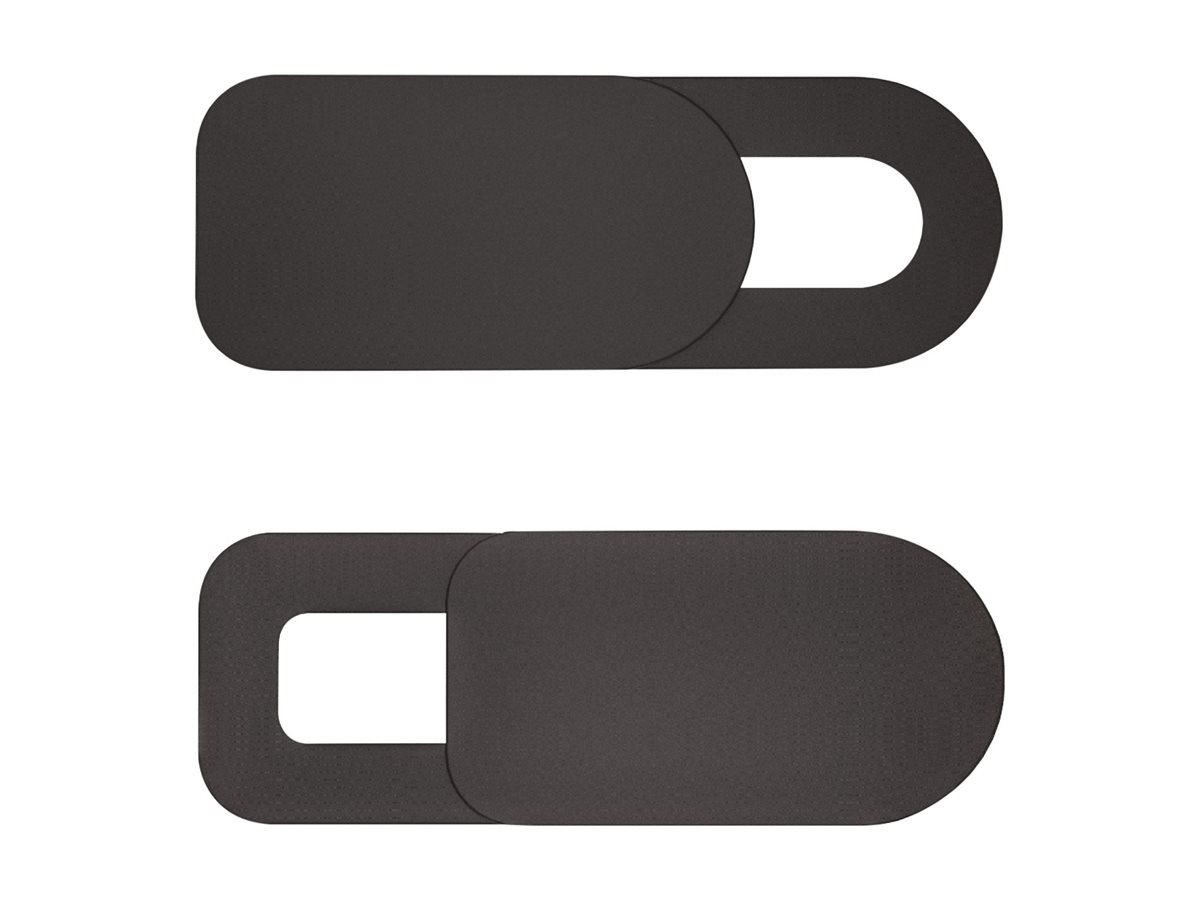 InLine Webcam Slider Abdeckung Selbstklebend 8 x 22 x 1 mm 2 Stück Schwarz