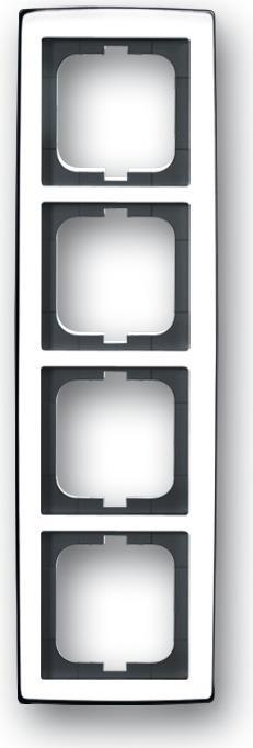 Busch-Jaeger 1754-0-4329. Produktfarbe: Chrom, Markenkompatibilität: Busch-Jaeger. Breite: 87 mm, Höhe: 299 mm, Dicke: 1,1 cm (2CKA001754A4329)