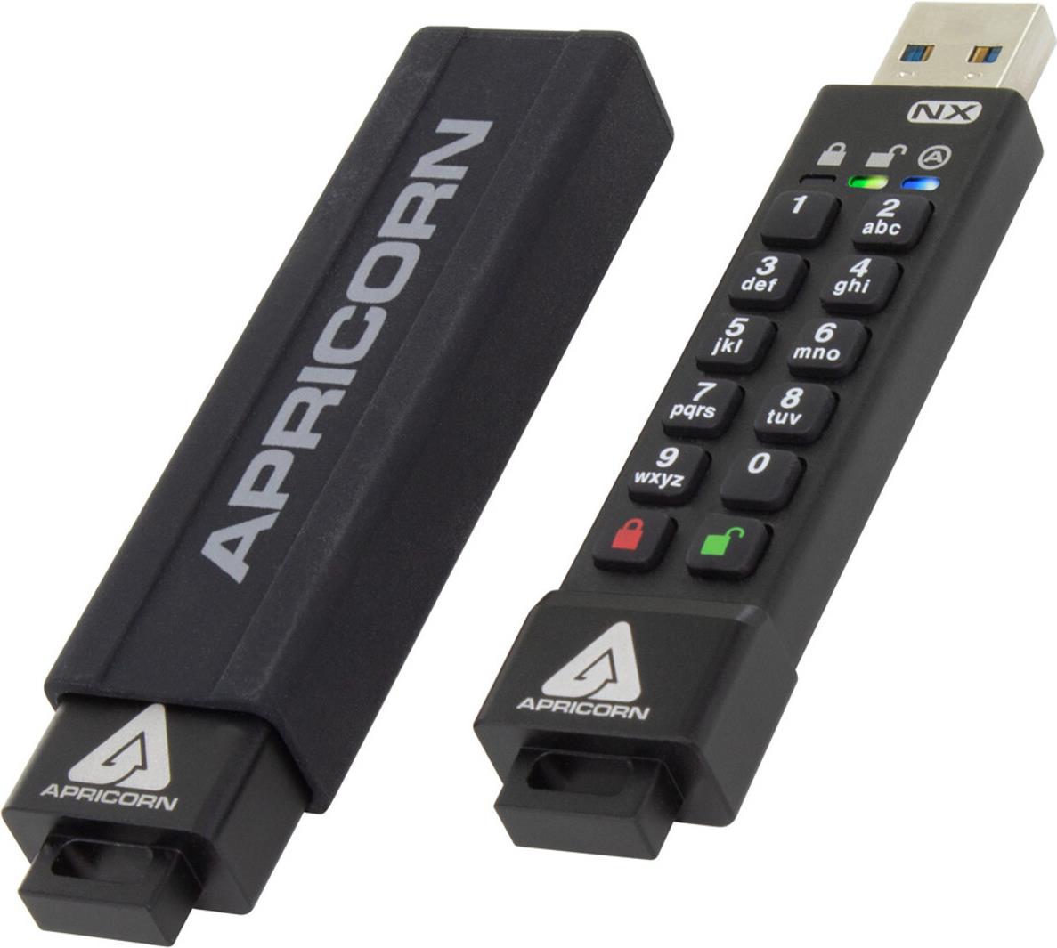 Apricorn Aegis Secure Key 3NX 256 GB USB 3.0 Schwarz