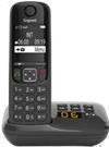 GIGASET A690 A Duo schwarz schnurlos analog DECT zwei Mobilteile Anrufbeantworter Display Freisprechen Telefonb. 100 Einträge (L36852-H2830-B101)