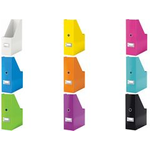 LEITZ Stehsammler Click & Store WOW, A4, Hartpappe, grün Hartpappe mit PP-Folie, Aufbau mittels Druckknöpfen, - 1 Stück (6047-00-54)
