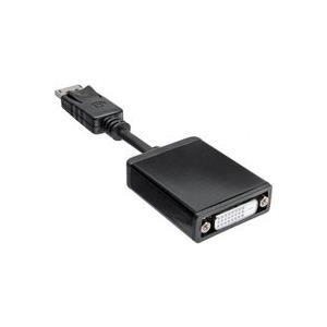 InLine® DisplayPort Adapterkabel, DisplayPort Stecker auf DVI-D 24+5 Buchse schwarz, 0,2m (17199K)