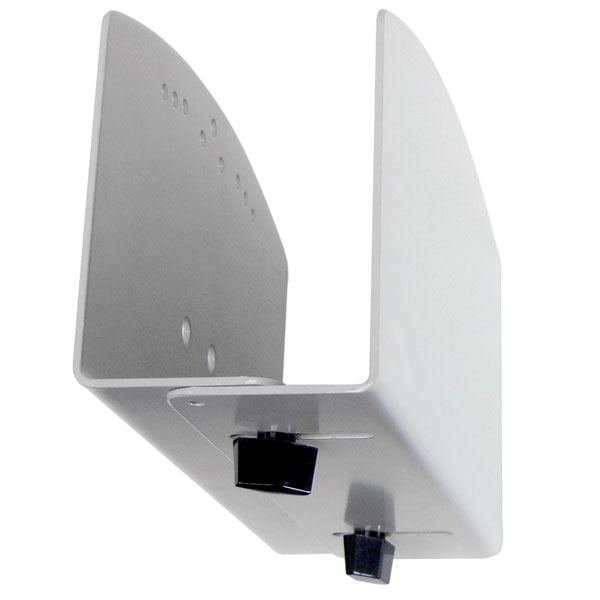 Ergotron CPU-Halter klein VESA MIS-D 100x100 + 75x75 mm belastbar bis 2,7 kg Stahl Weiß