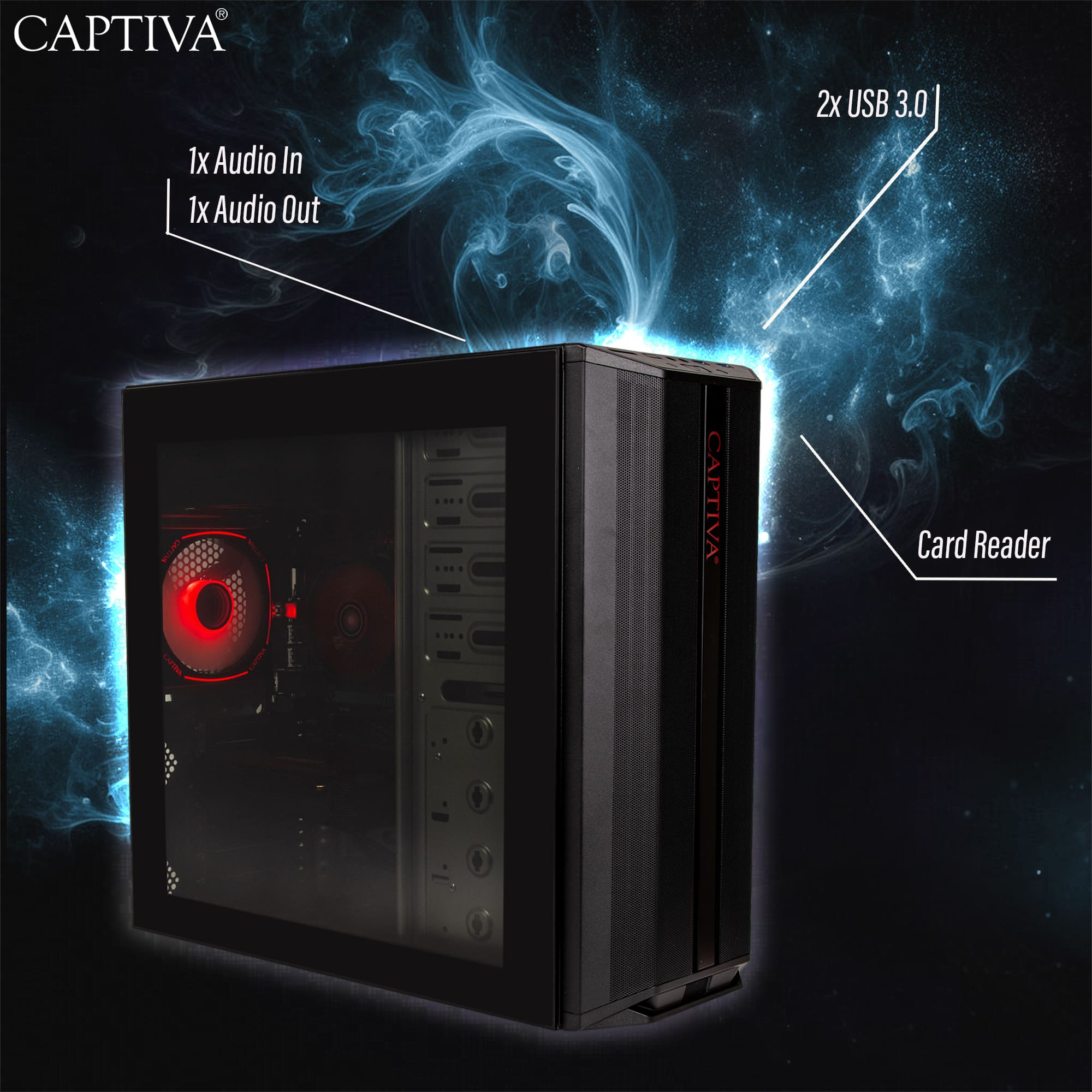CAPTIVA Power Starter R84-354 AMD Ryzen 7 5700G 32 GB RAM 1 TB SSD Schwarz
