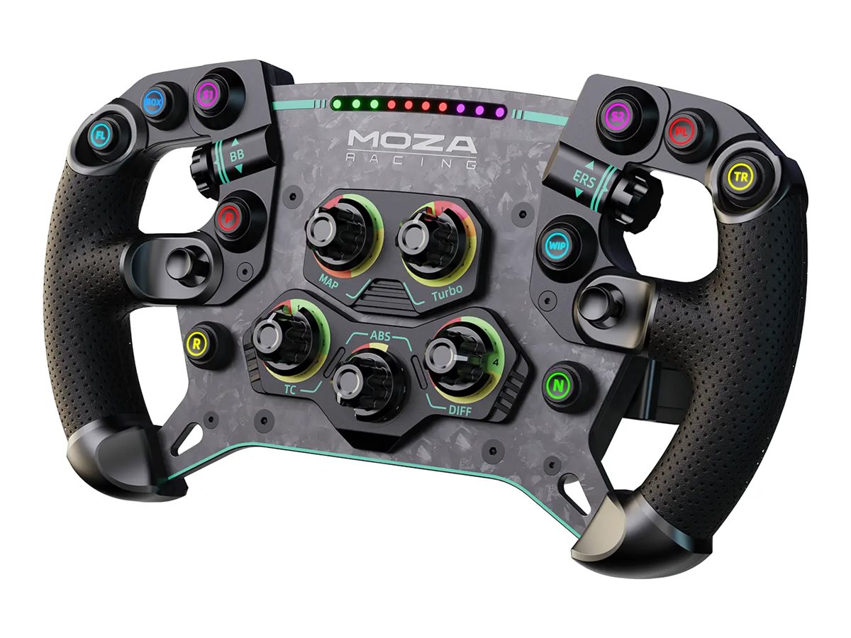 Moza Racing GS V2P GT Lenkrad kabellos & kabelgebunden für PC Schwarz