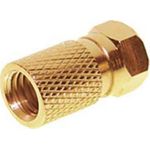 S/CONN maximum connectivity F-Stecker 7,5 vergoldet---mit großer Mutter (85012-AG)