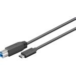 Wentronic Goobay USB 3.0 SuperSpeed Kabel > USB-C™, 1 m - USB 3.0-Stecker (Typ B) > USB-C Stecker (67986)