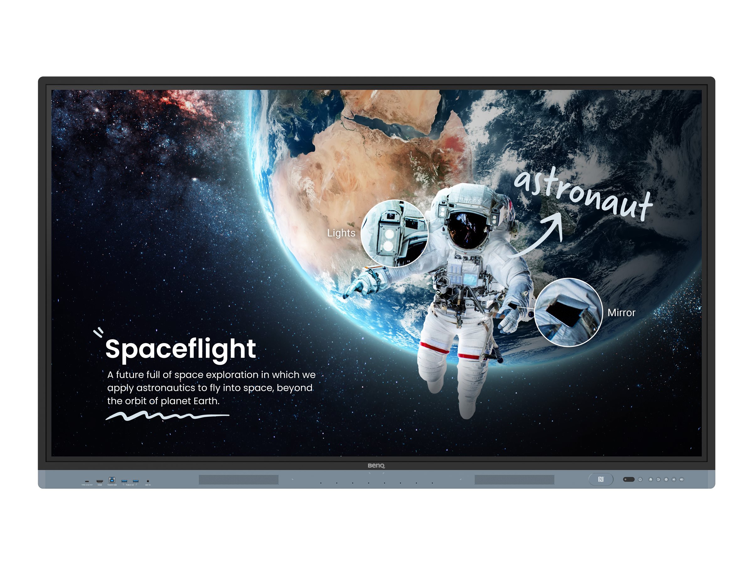 BenQ Board Master RM6504 65" 4K UHD IPS Touchscreen Schwarz